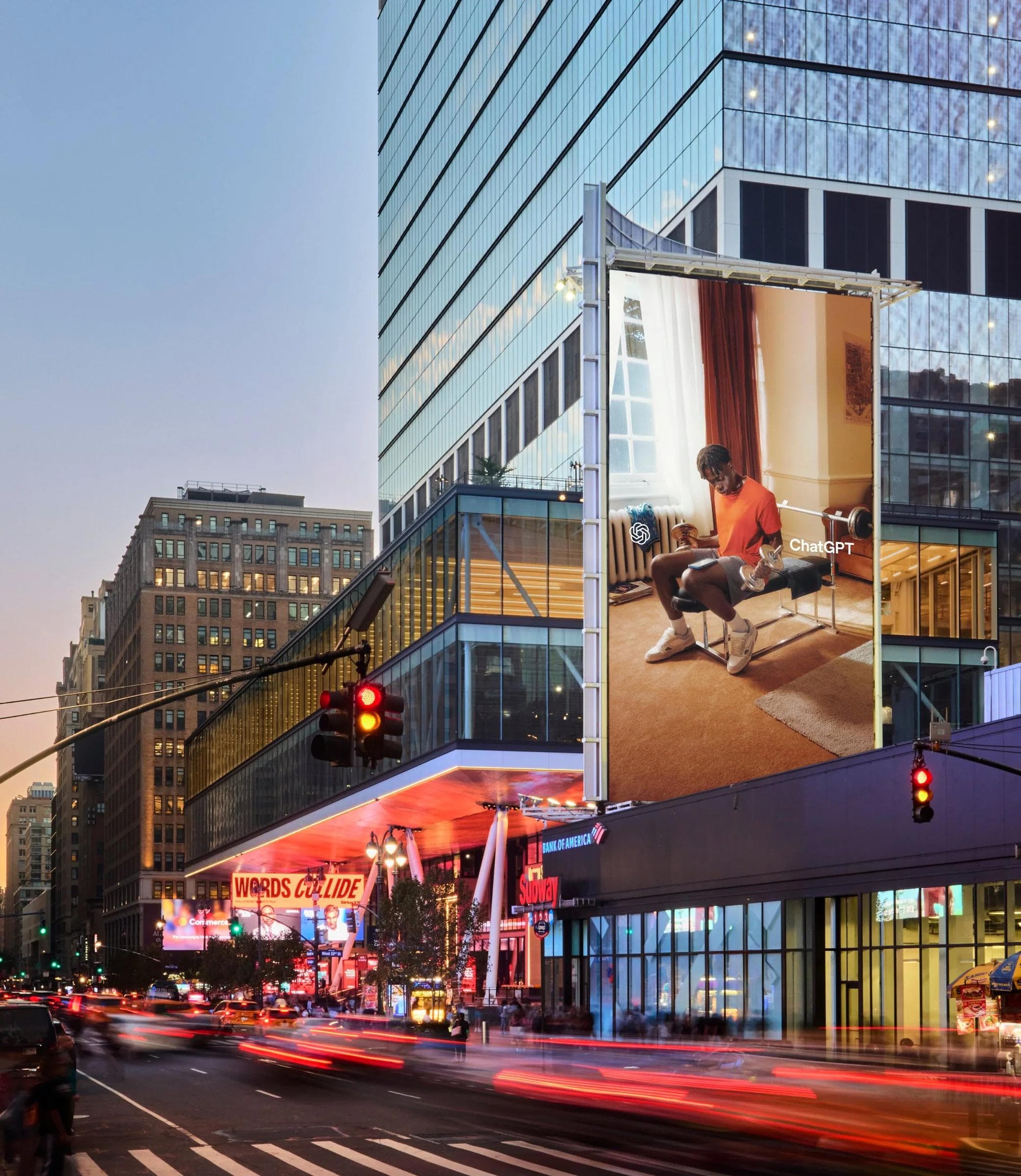 OpenAI - With ChatGPT — Best in-situ billboard proof for the first OOH campaign.