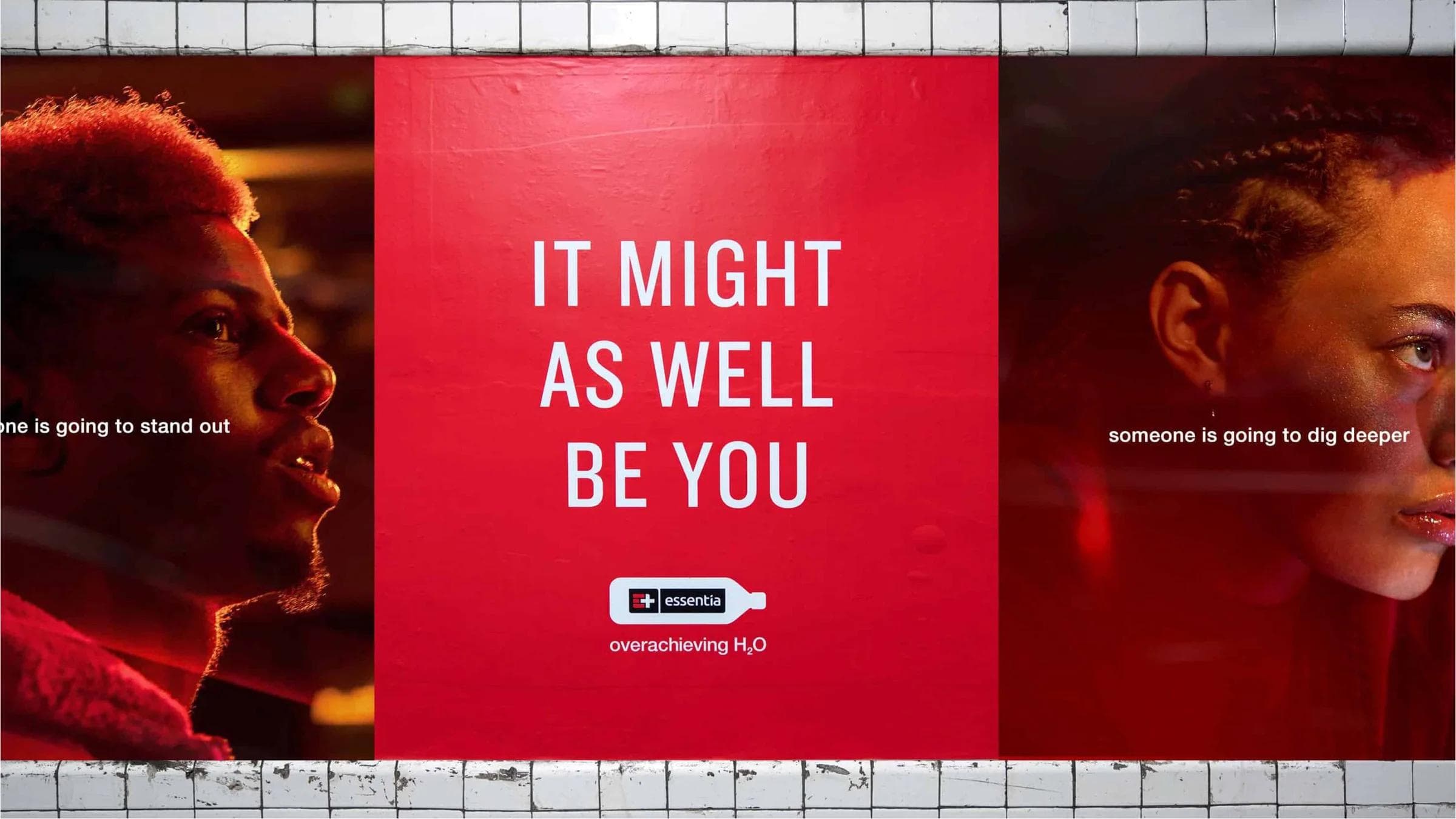Essentia Water - It Might As Well Be You — Strongest OOH expression of the platform line.