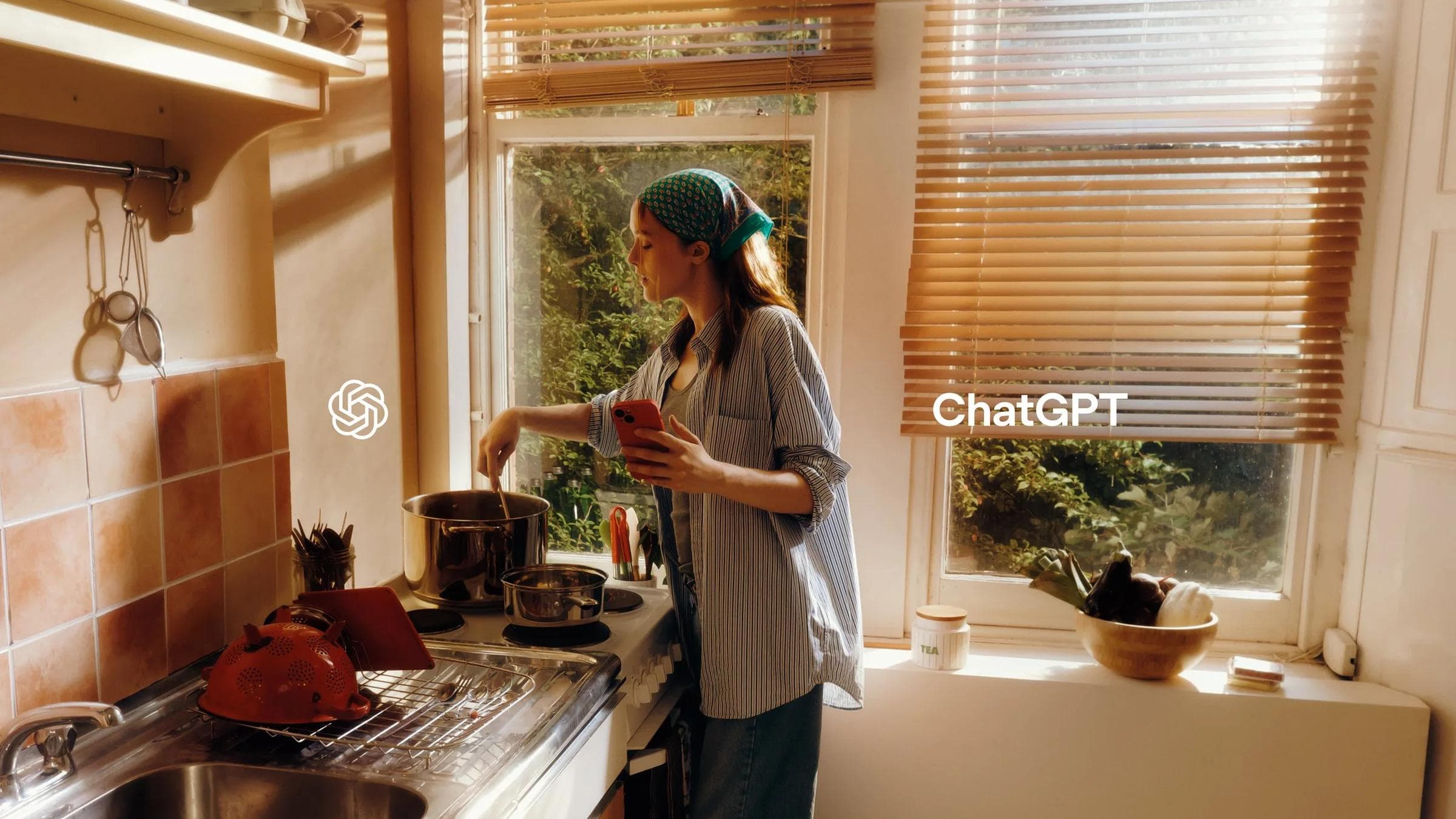 OpenAI - With ChatGPT — Warm everyday-use frame, not capability-list advertising.