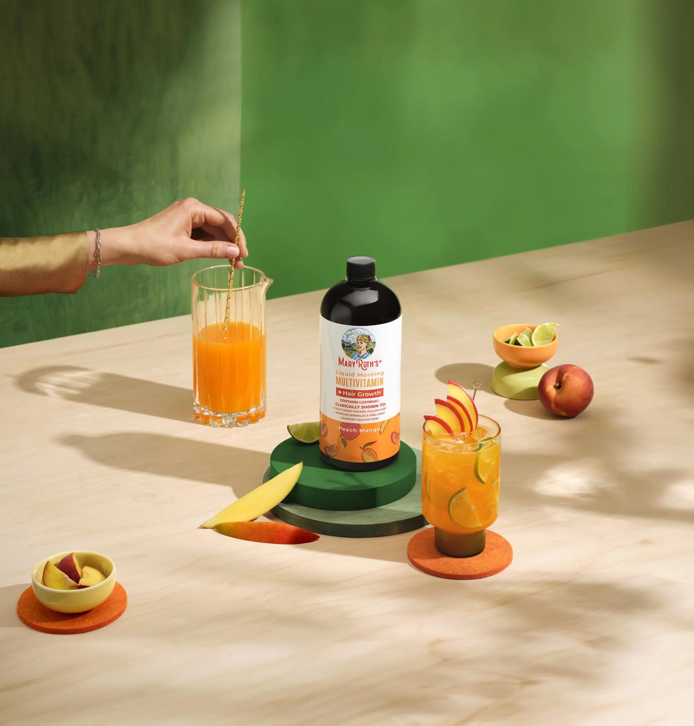 MaryRuths - Toast to Good Health — Warm wellness/product hero with strong composition.